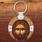 Heilige Jezus Christus orthodox icoon Sleutelhanger (Achterkant)