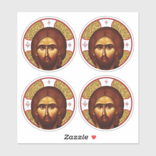 Heilige Jezus Christus orthodox icoon Sticker