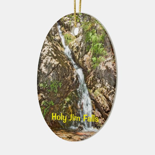 Heilige Jim Herfsten, Zuid-Californië Waterfall Keramisch Ornament (Links)