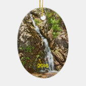 Heilige Jim Herfsten, Zuid-Californië Waterfall Keramisch Ornament (Achterkant)