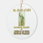 HEILIGE JOANNA VAN ARC KERAMISCH ORNAMENT (Links)