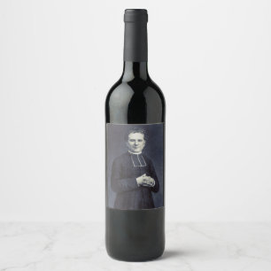 Heilige Johannes Bosco Vader en Leraar van de Jeug Wijn Etiket
