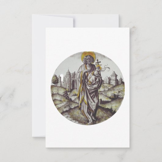Heilige Johannes de Doper Heilige kaart (Voorkant)