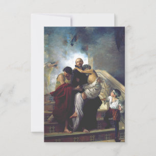 Heilige Johannes van God Barokstijl Heilige kaart