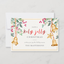 Heilige Jolly Familie Foto kerstcadeautjes Kaart