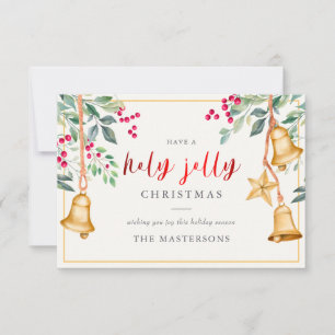 Heilige Jolly Familie Foto kerstcadeautjes Kaart