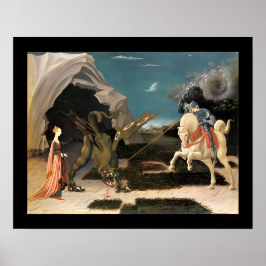 HEILIGE JORIS, DRAAK EN PRINSES POSTER (Voorkant)