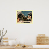 HEILIGE JORIS, DRAAK EN PRINSES POSTER (Keuken)
