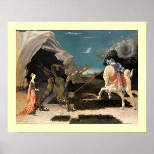 HEILIGE JORIS, DRAAK EN PRINSES POSTER