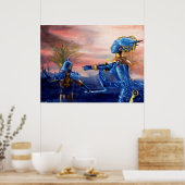 HEILIGE JORIS EN BUITENAARDSE DRAAK POSTER (Keuken)
