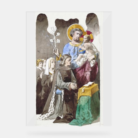 Heilige Jozef Patron van de Universele Kerk Acryl Bord (Voorkant)