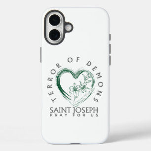 Heilige Jozef Terreur van de demonen iPhone 16 Plus Hoesje