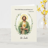 Heilige Judas: Gods vrede met de Schrift Kaart (Gele Bloem)