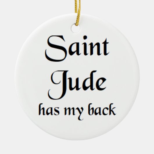 heilige Judas Keramisch Ornament (Voorkant)