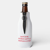HEILIGE JUDE PATROONHEILIGE VAN HOPELOZE OORZAKEN FLESJESKOELER (Fles Achterkant)