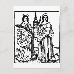 Heilige Justa en Rufina beschermheren van Sevilla Briefkaart