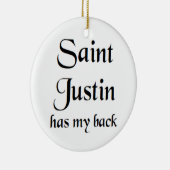 heilige justinus keramisch ornament (Rechts)