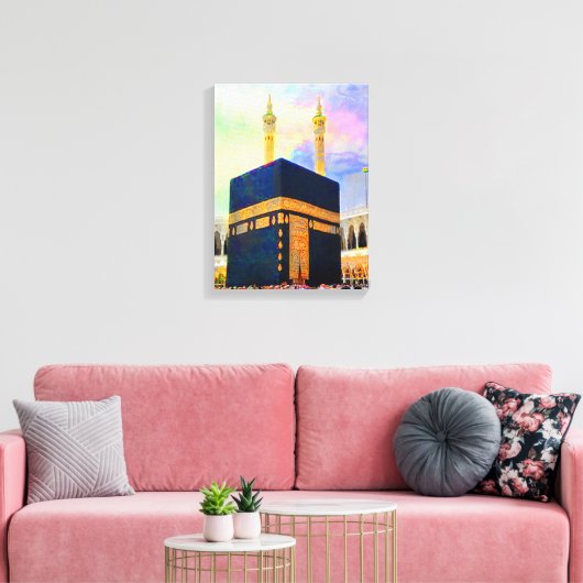 Heilige Ka'aba Islamitische Kunst Canvas Afdruk (Insitu (Woonkamer))