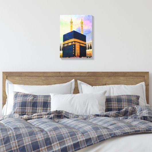Heilige Ka'aba Islamitische Kunst Canvas Afdruk (Insitu (Slaapkamer))
