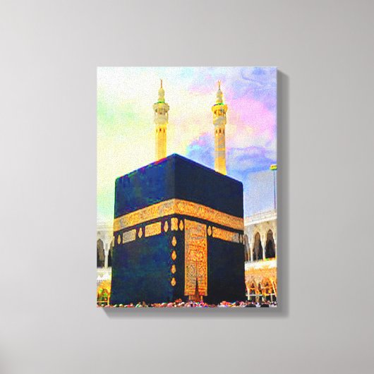 Heilige Ka'aba Islamitische Kunst Canvas Afdruk (Voorkant)