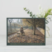 Heilige kaart | Heilige Aldegundis in de herfst (Staand voorkant)
