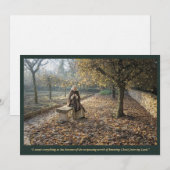 Heilige kaart | Heilige Aldegundis in de herfst (Voorkant / Achterkant)