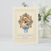Heilige Kaart: katholieke Baby, baptismal gedenken Informatiekaartje (Staand voorkant)