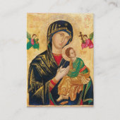 Heilige Kaart | Onze Lieve Vrouw/Moeder van Eeuwig Visitekaartje (Voorkant)