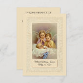 Heilige Kaart van de katholieke Baby Baptismal (Voorkant / Achterkant)