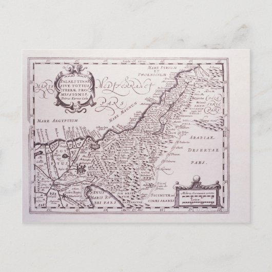 Heilige Kaart van Palestina, het beloofde land (Voorkant)