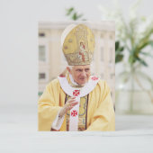 Heilige kaart van Paus Benedictus XVI (Staand voorkant)