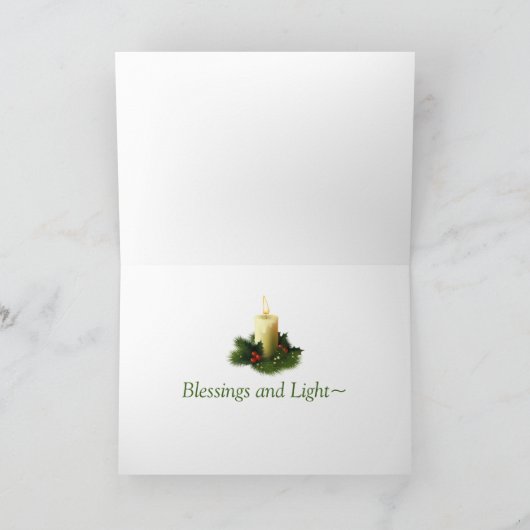 Heilige Kaart Yule (Binnen)