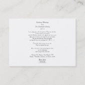 Heilige Kaarten (Citaat): Interior Pilgrimage Visitekaartje (Achterkant)