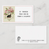 Heilige Kaarten van de heilige Theresia Visitekaartje (Voorkant / Achterkant)