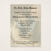 Heilige Kaarten voor Mgr. Eric Alan Ramos Visitekaartje (Achterkant)
