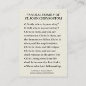 Heilige Kaarten voor paasherstel met gebed Sint-Jo Visitekaartje (Achterkant)