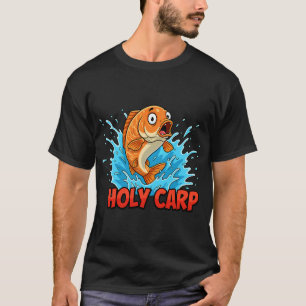 Heilige Karper Grappige Vis Pun Design T-shirt