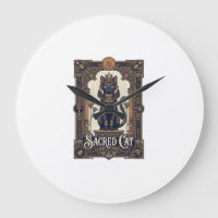 Heilige Kat Kat Oud Egypte Vintage Vector Kunst Sh