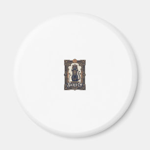 Heilige Kat Kat Oud Egypte Vintage Vector Kunst Sh Magneet