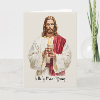 Heilige katholieke misintentie Jezus Eucharistie K Kaart