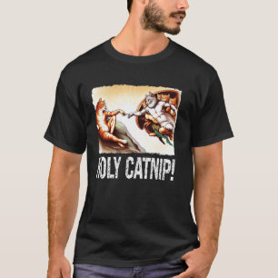 Heilige Katnip Kat Kattenschilderij Parodie voor K T-shirt