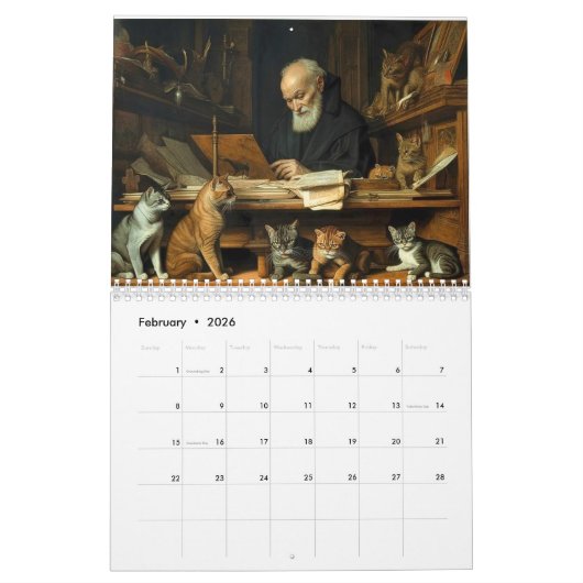 Heilige Katten en Heiligen Kalender (Feb 2026)