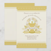 Heilige Kelk Ordonatie van Priesteruitnodiging Kaart (Voorkant / Achterkant)