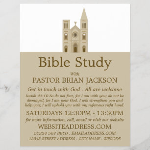 Heilige Kerk, Christelijke Bijbelklasse Advert Fly Flyer
