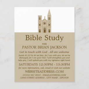 Heilige Kerk, Christelijke Bijbelklasse Advert Fly Flyer