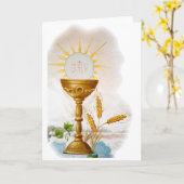 Heilige kerkgemeenschap kaart (Gele Bloem)