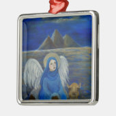 Heilige Kerstkerstversiering Metalen Ornament (Links)