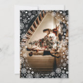 Heilige Kerstmis Nieuwjaar Douche Brunch Party Uit Kaart (Achterkant)