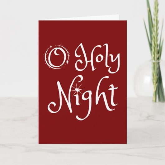 Heilige Kerstnacht Kaart (Voorkant)