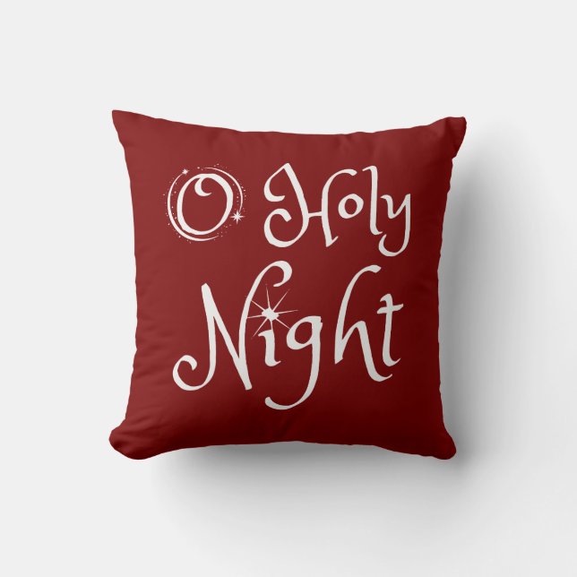 Heilige Kerstnacht Kussen (Voorkant)